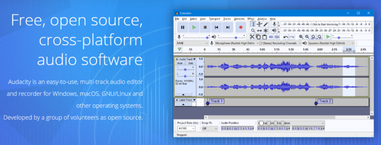 ocenaudio add track