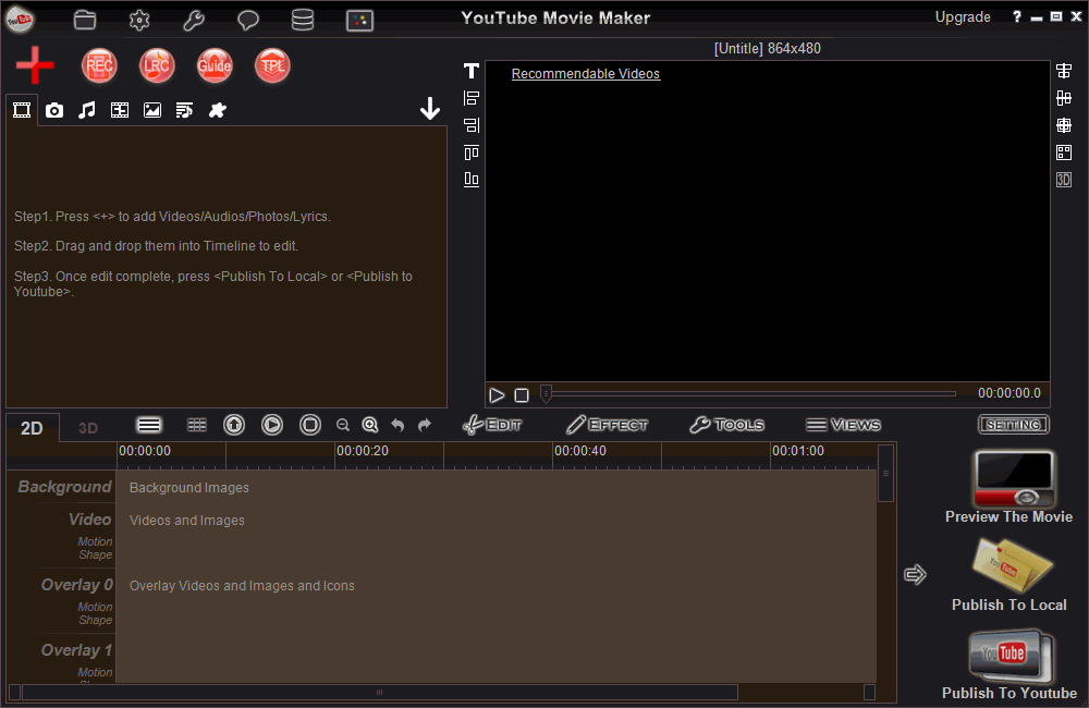 youtube movie maker template