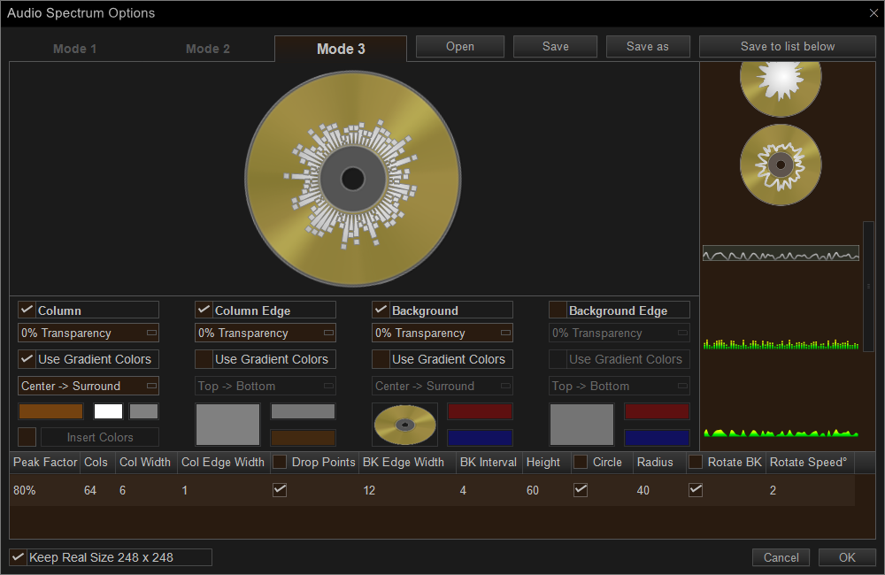 Add Audio Spectrum