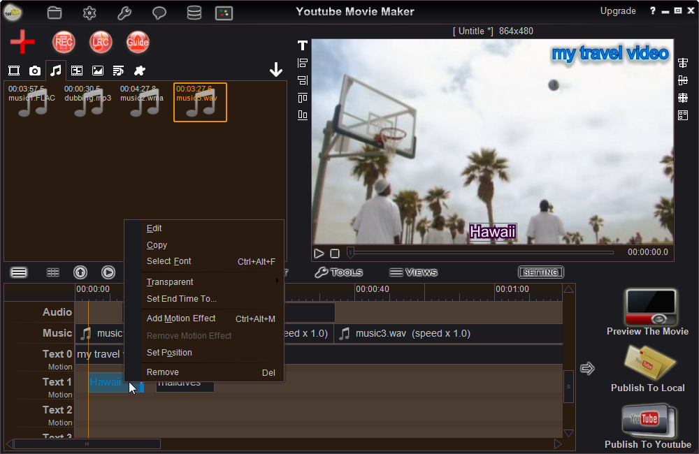 youtube movie maker manual